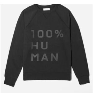 Everlane Black '100% Human' Women's Sweatshirt